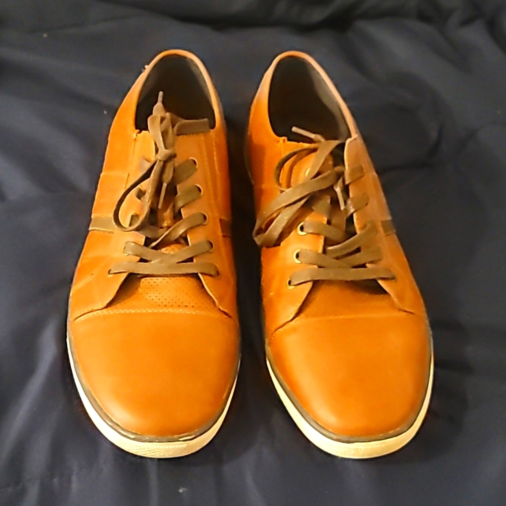 Brown Leather Dress Trainers 13M